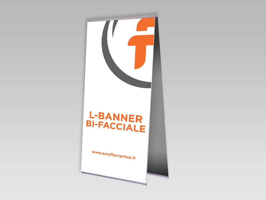 L-banner Bifacciale